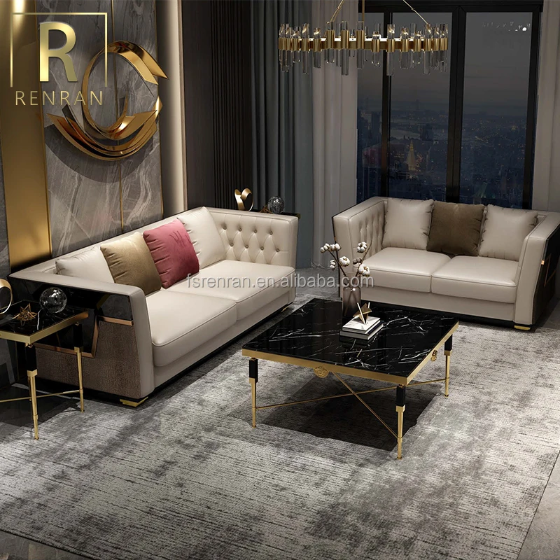 Hot Sale Middle East Living Room Set Furniture Luxury Sofa Set Dubai