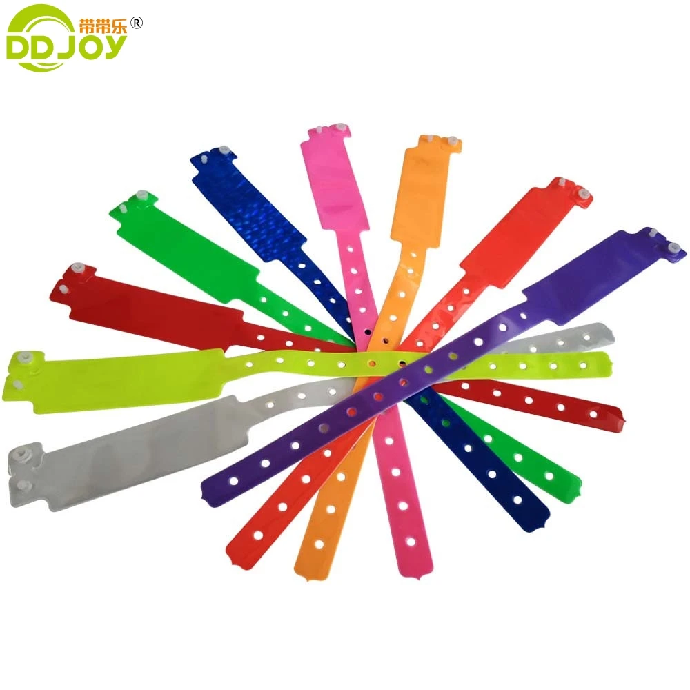 High Quality One Time Use Waterproof Pvc Wristband Vinyl Wristband