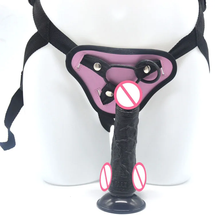 FAAK 17cm lesbian sex toy ladies dress strap on realistic dildo strapon  Strapon dildo penis with belt sex toy for women