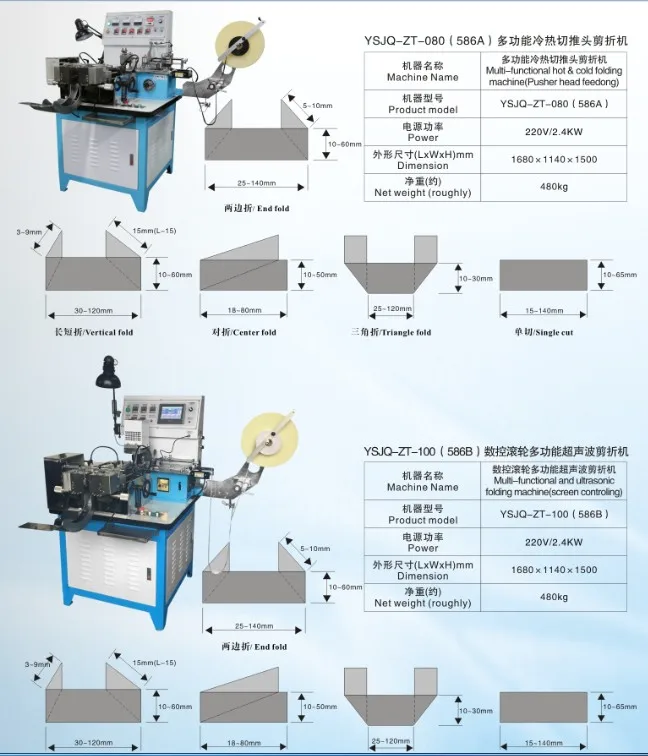 Auto Multi Functional Woven Label Cutting And Folding Machine Buy Woven Label Cutting And