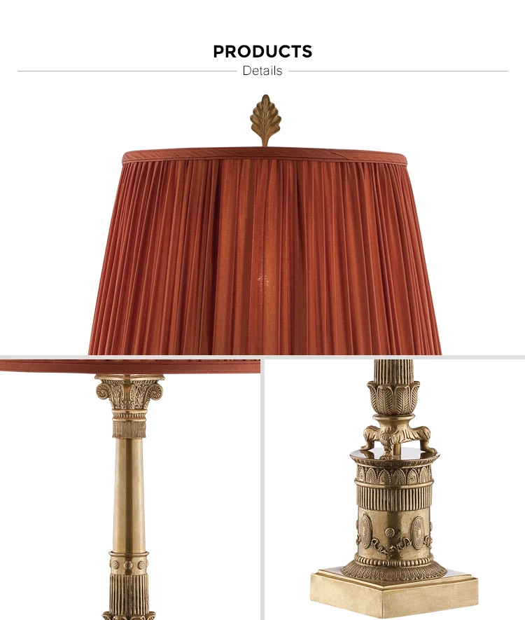 solid brass vintage table lamp