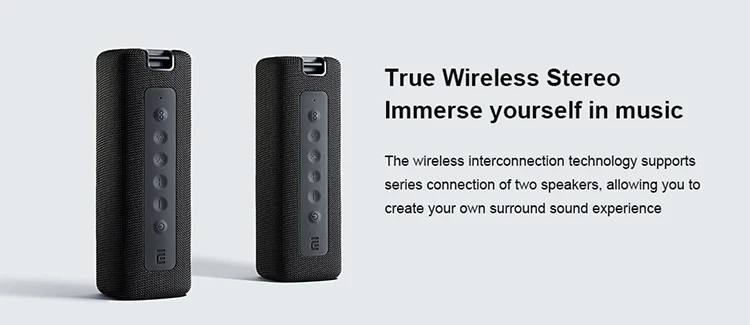 Xiaomi Mi Portable Bluetoth Speaker Outdoor 16W TWS Connection High Quality Sound IPX7 Waterproof 13 hours playtime Mi Speaker - ANKUX.COM