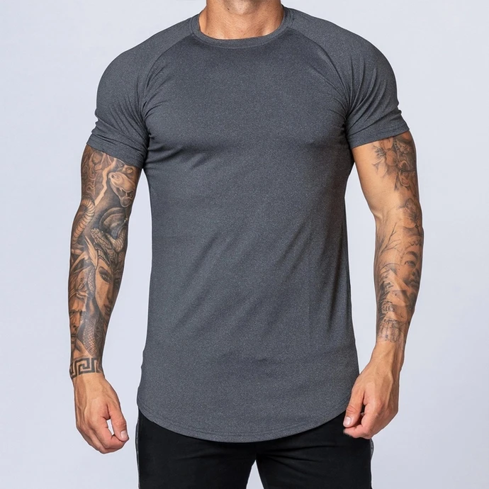 95% Polyester 5% Elastane Dryfit Stretch Gym Muscle Men T Shirts - Buy ...