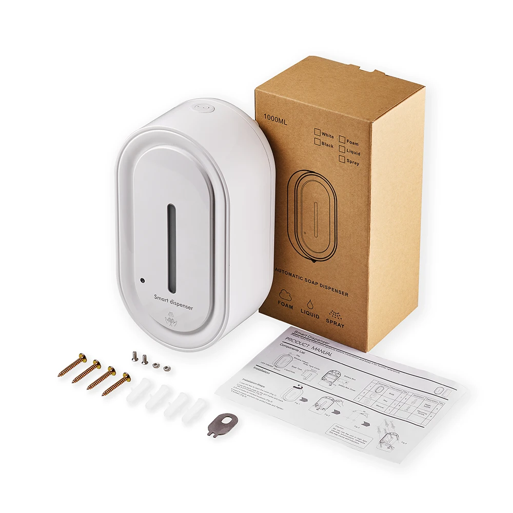 wholesale 1500ml touchless hand sanitizer gel liquid sensor wall