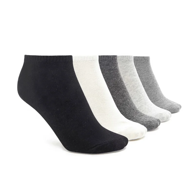 散装黑色白色空白涤纶袜子,踝袜男女皆宜