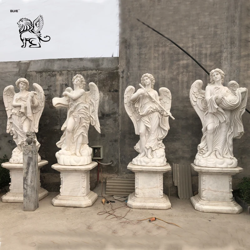 Outdoor Decor Famous Ancient Greek Gods Stone Female Angel Statues Marble Garden Sculpture Four