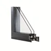 Topwindow Snap Frame H Curved Aluminium Construction Decorative Aluminum Profile For Curtain Wall