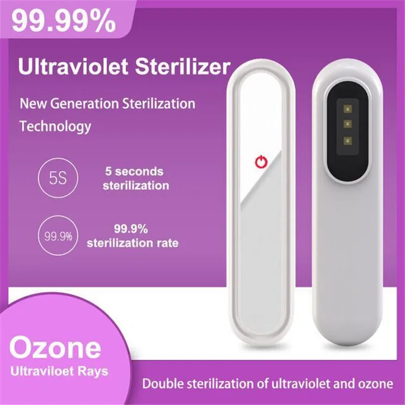 Disinfect Portable UV Sterilizing Pen Sterilizer UVC LED Light Sterilization Disinfection Ultraviolet Sterilizer