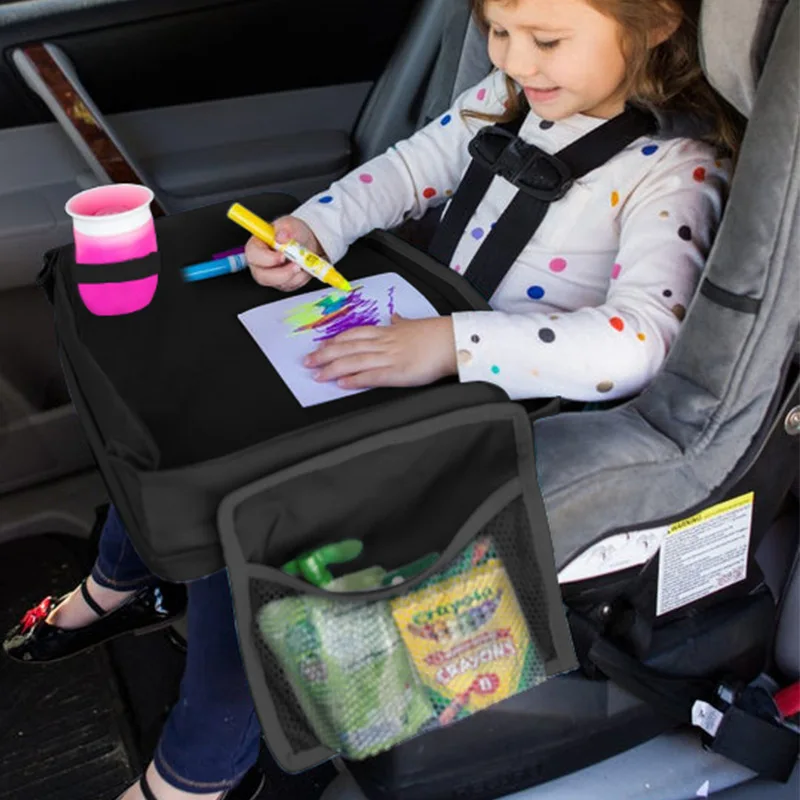 Travel Car Seat Upgraded Kids Travel Tray With Dry Erase Top Car