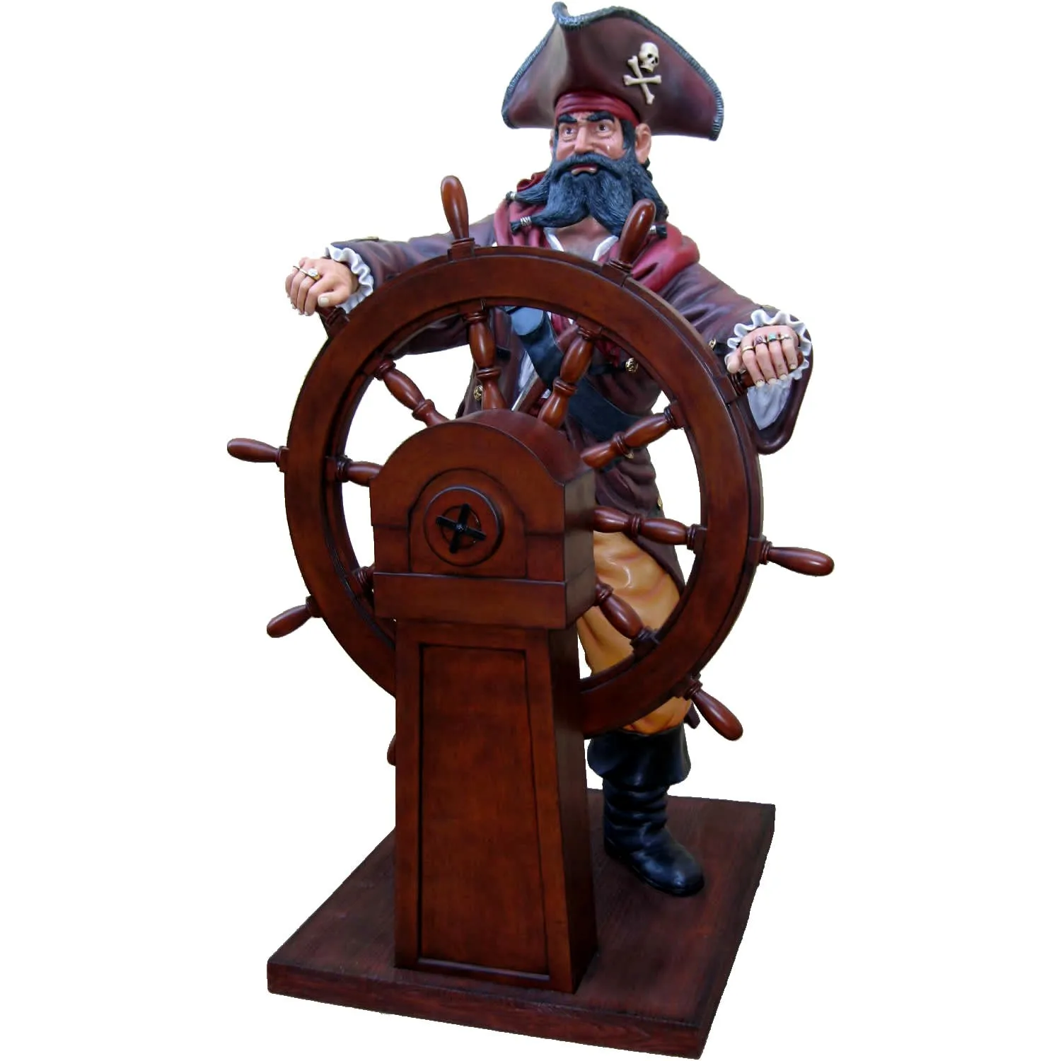 100 Fiberglass Sculpture Park Decoration Resin Life Size Pirate Statue