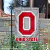 NCAA Ohio State Buckeyes Grey Block O Garden Flag Banner-12*18inches