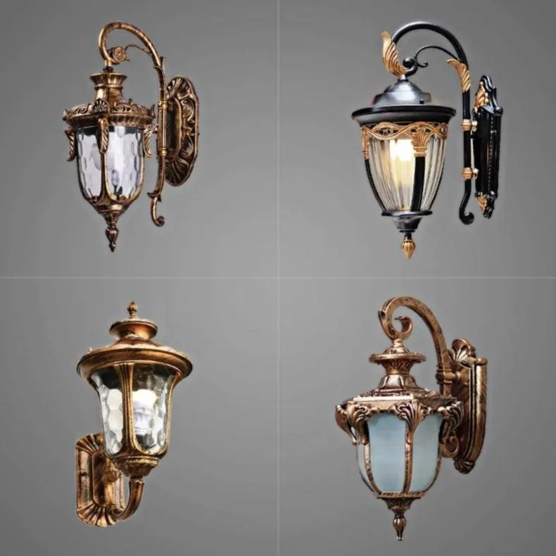 Outdoor Wall Lamps waterproof small decorative wall mounted morden garden landscape lantern lighting