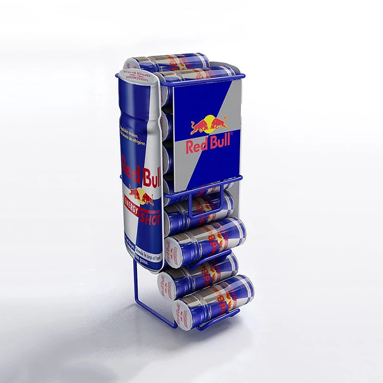 Hot Selling Supermarket Energy Drink Can Display Hanging Rack Wire Display Stand With Custom