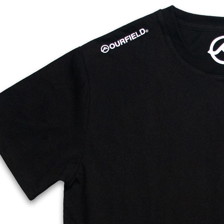 Custom Short Sleeve Crew Neck Printed Graphic Cotton Black T-shirt For ...