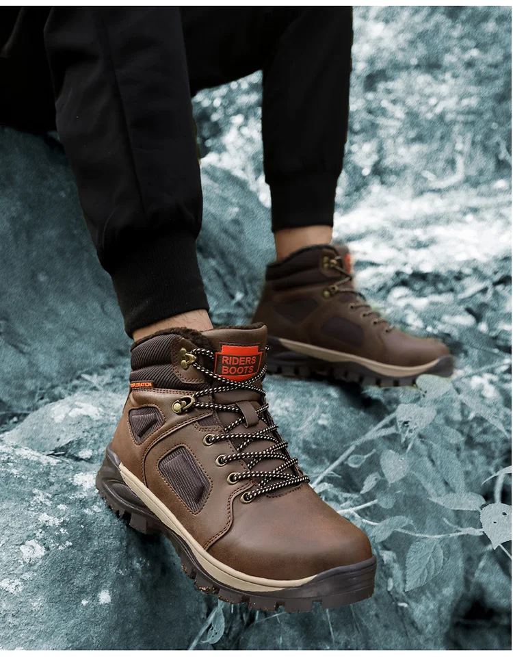 leather hiking boots