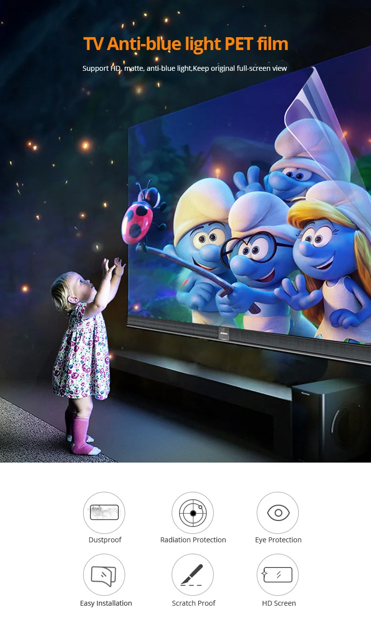 32- 55 inch led tv screen protector for lcd led & plasma hd tv