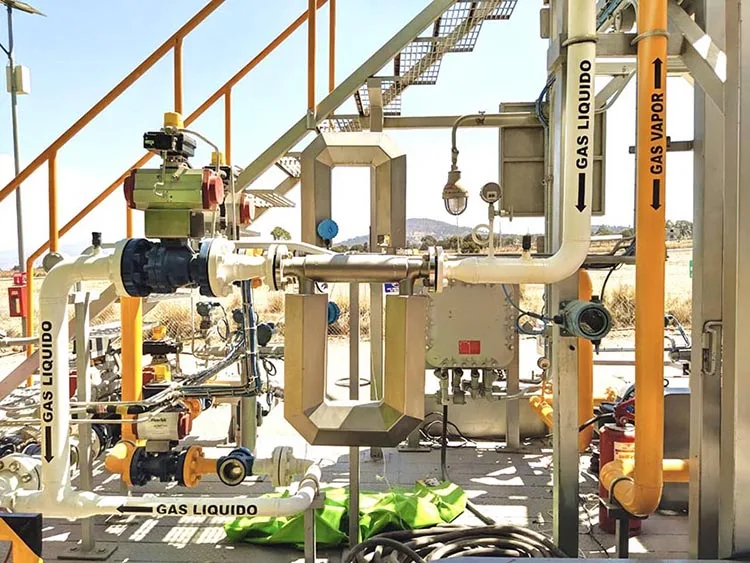 LPG wagon loading Coriolis mass flowmeter