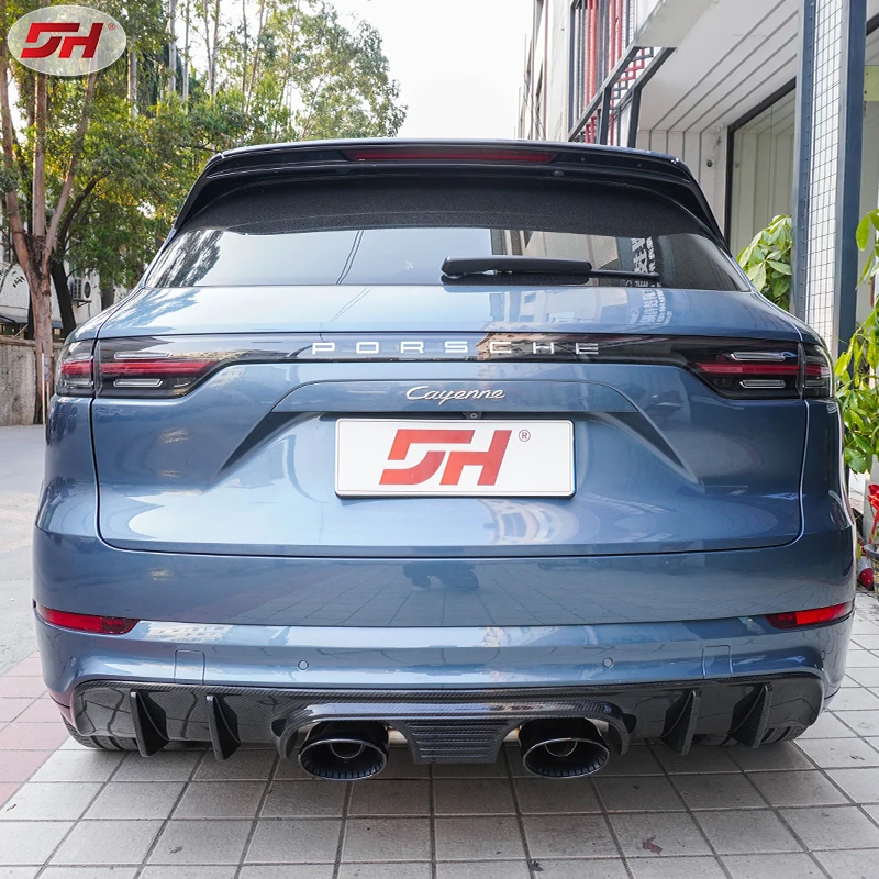 for porsche cayenne 2018-2023 GT rear lip tail throat coupe rear middle bumper