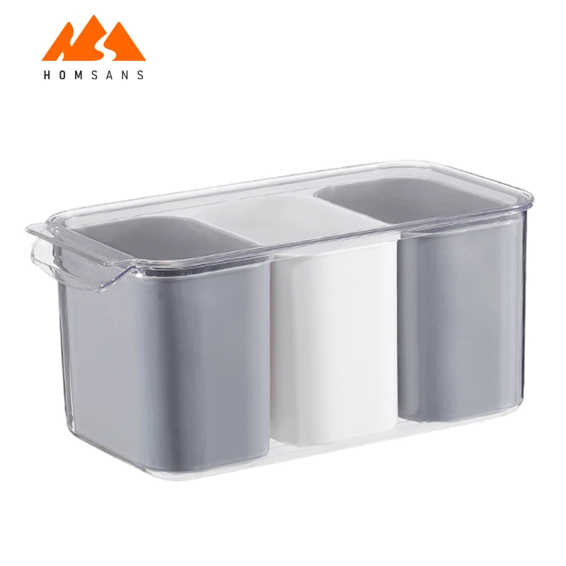 Airtight Storage Container Fridge Box Kitchen Drawer Organizer Clear