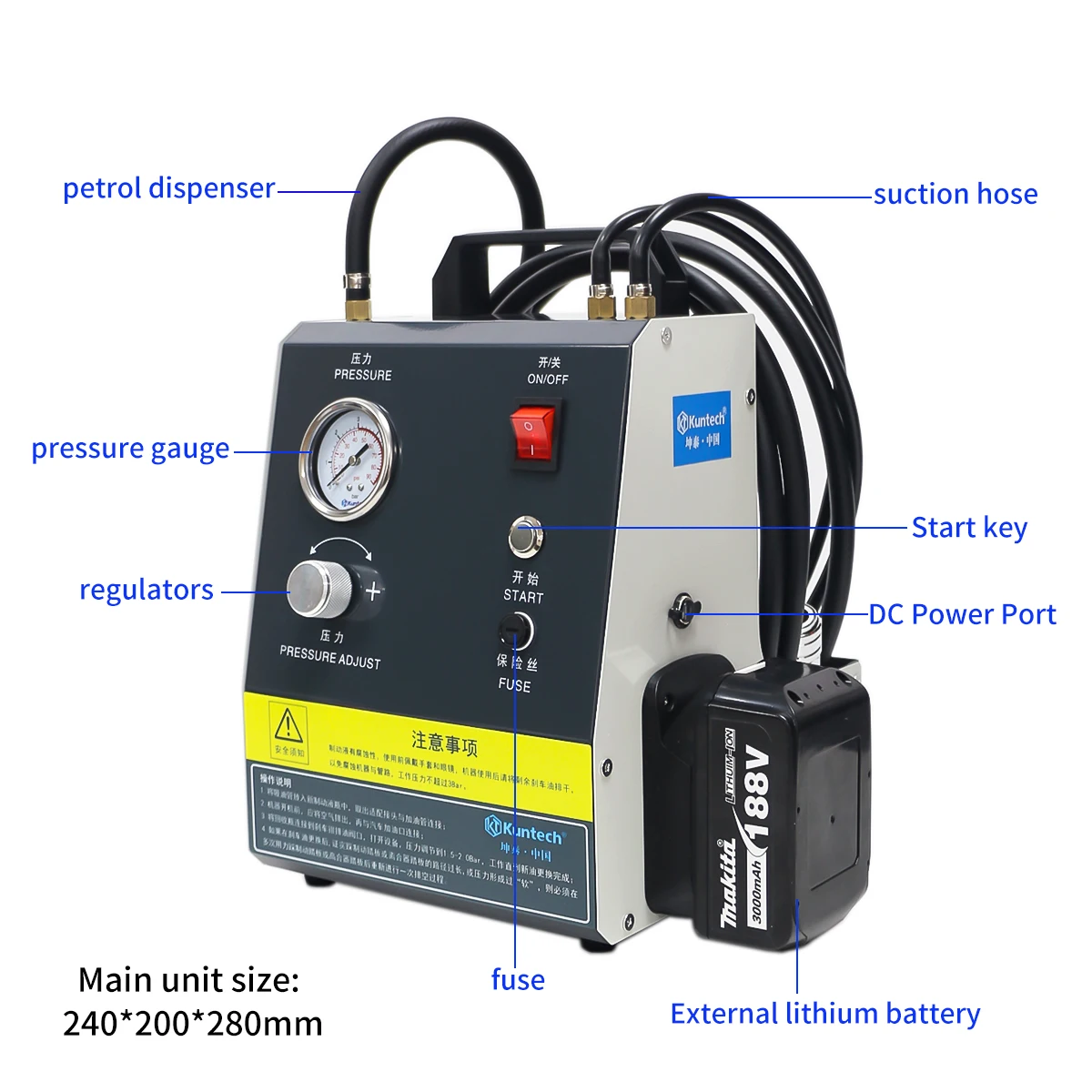 New Car Pulsating Brake Oil Changer Brake Bleeder Pump Pump Kit Brake