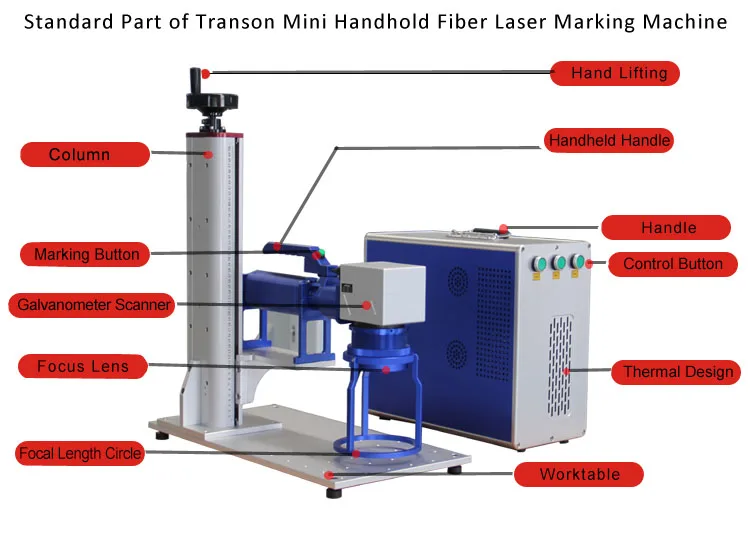 Transon Super Handheld  Mini  Fiber Laser Marking Machine