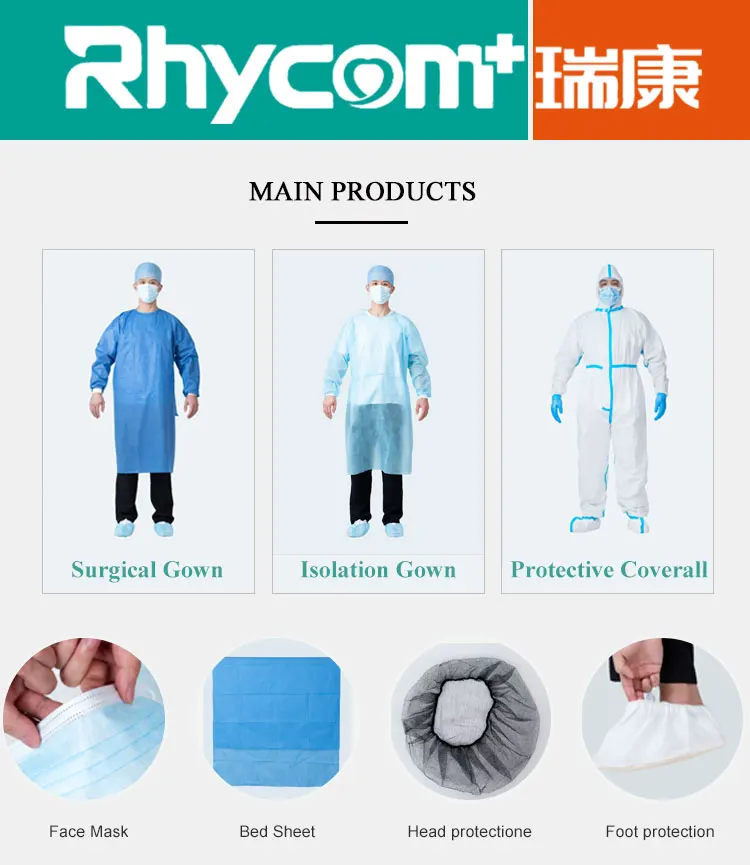 Rhycom supply medicalhospitalspanursing centerhotelexam table couch roll papernon woven drape sheet disposable bed sheet