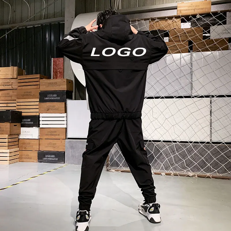 Autumn Winter Custom Logo Mens Hip Hop Jogging Suits Plus Size Outdoor ...