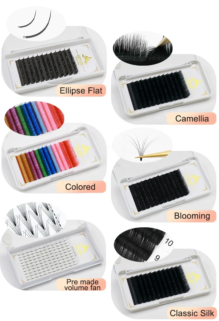 Korea 1000 Promade Lash Fans 0.05mm 0.07mm 3d 4d 5d 6d 7d 8d 9d 10d