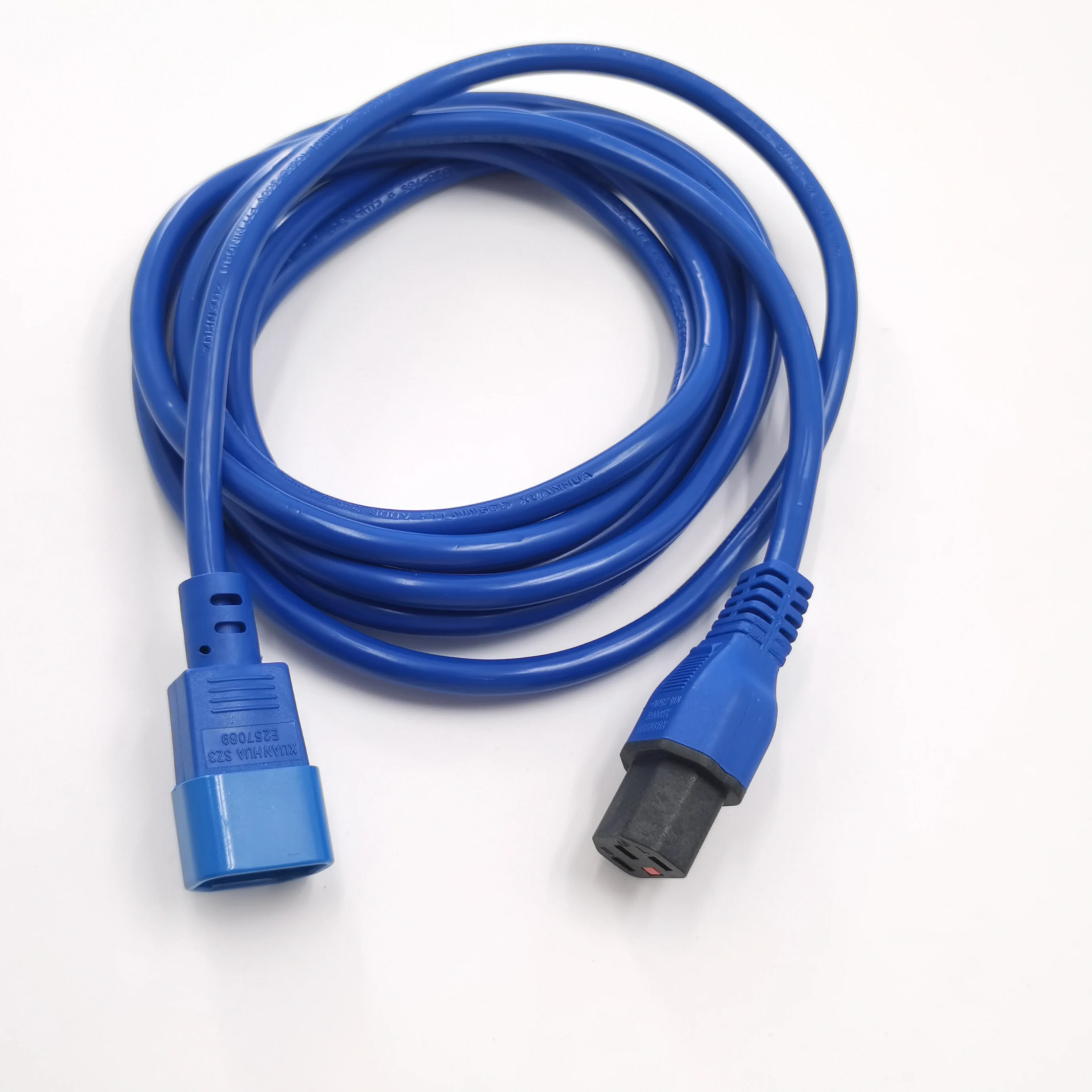 product high quality c13 c14 dc plug lock extension cord  for approved iec 320 connector 3 core power cable ip35 industrial use-6