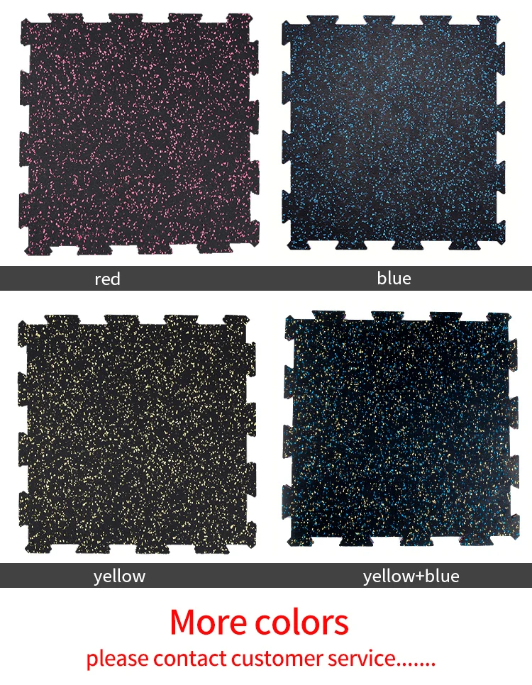 shock absorbing gym rubber floor mat