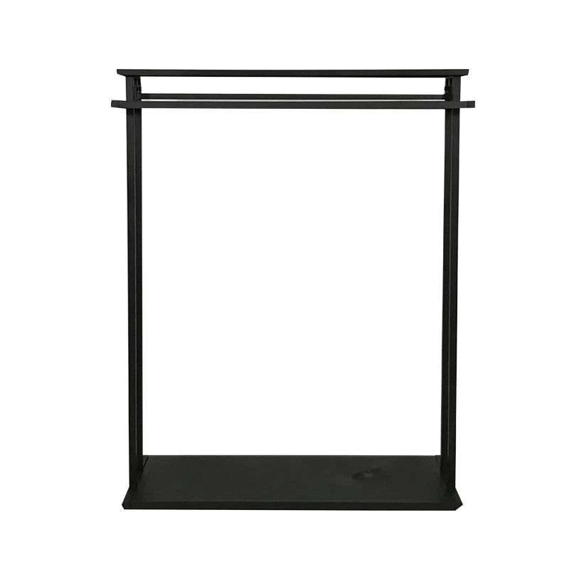 Hot Sale Custom Black Display Rack Metal Cloth Retail Wall Mounted