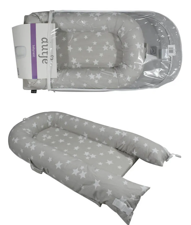 100% Organic print cotton material portable  multifunctional  soft newborn baby lounger,baby nest