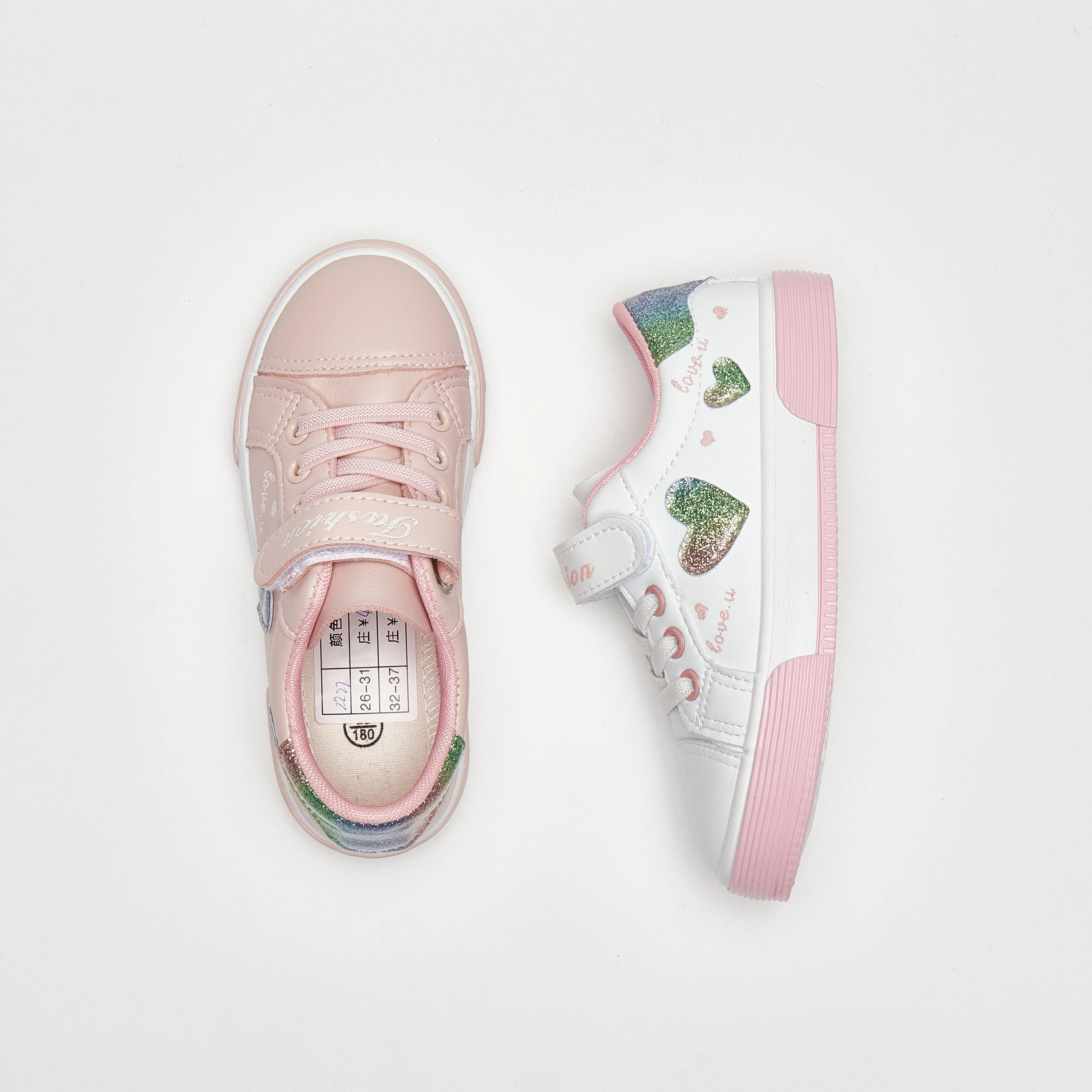 儿童白色休闲运动户外步行鞋类运动鞋超细纤维皮鞋出售