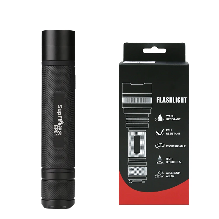 SupFire EP01explosion-proof torch strong light long shot waterproof IP68 3w rated power usb fast charging portable flashlight