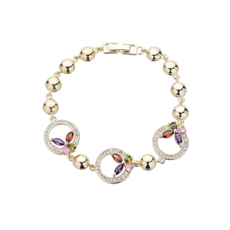 

Rosary Butterfly Bracelet Crystal Zircon Girl Bracelet, Gold