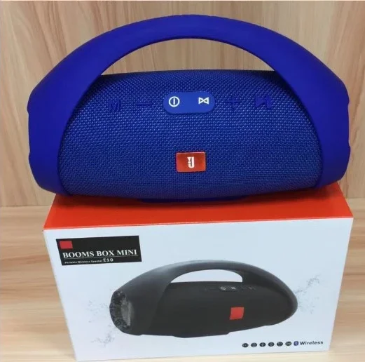Professional BOOMS BOX MINI E10 Splash-proof Portable Speaker Stereo Speaker with Handle Bluetooth V3.0 Speaker - ANKUX.COM