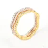 2019 trendy brass set jewelry smoke color clear rings with factory price