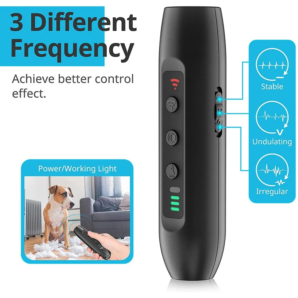 Ultrasonic Dog Repeller With Uv Light Anti Barking Stop Bark Training