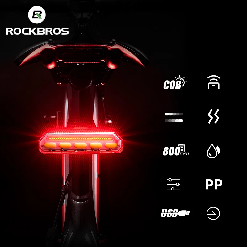 ROCKBROS Bicycle Rear Light Wireless Romote Control Seatpost tail Lamp