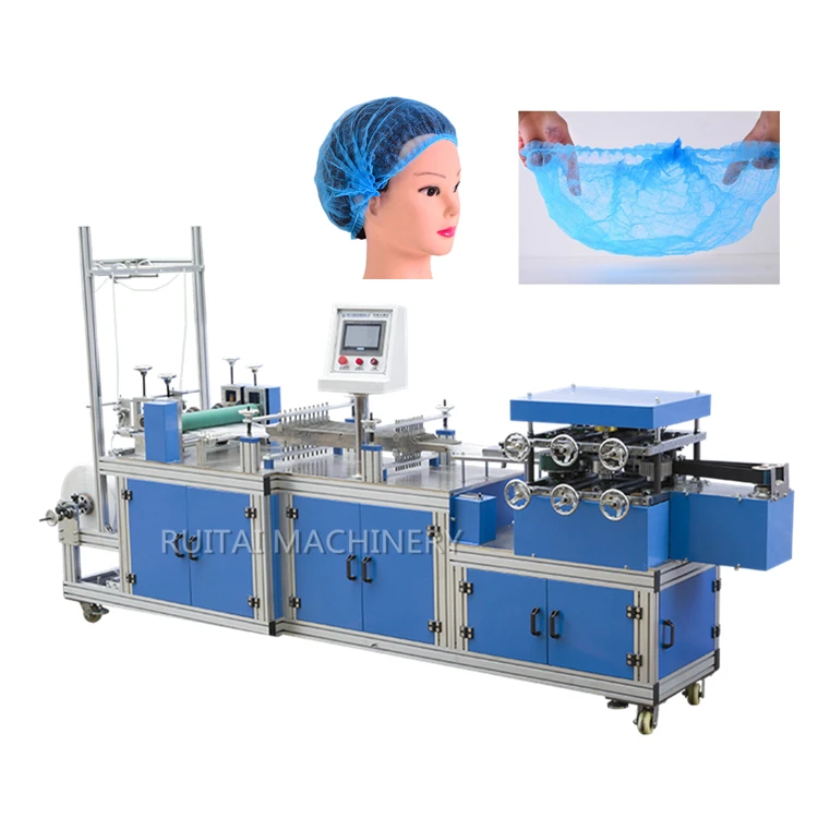 
High Speed Disposable Plastic Hair Bath Shower Bouffant Cap Making Machine 