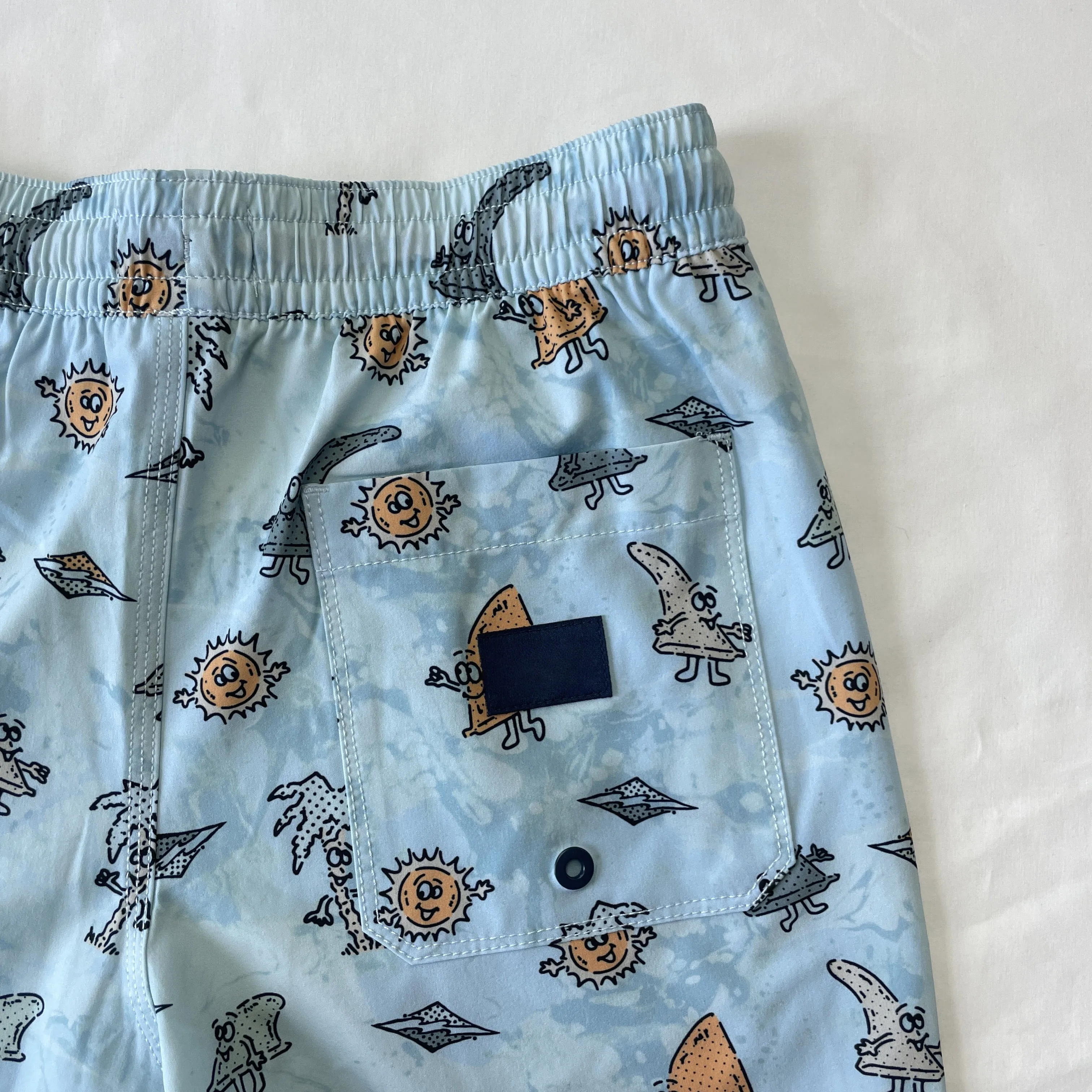 Summer Kids Boy Swimming Trunks Western Printed Children Swimwear Trunks for Men's Shorts details