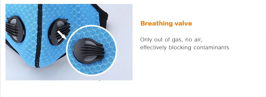 Carbon Filter Cycling Mask Riding Outdoor Anti-Dust Training Sports Mask