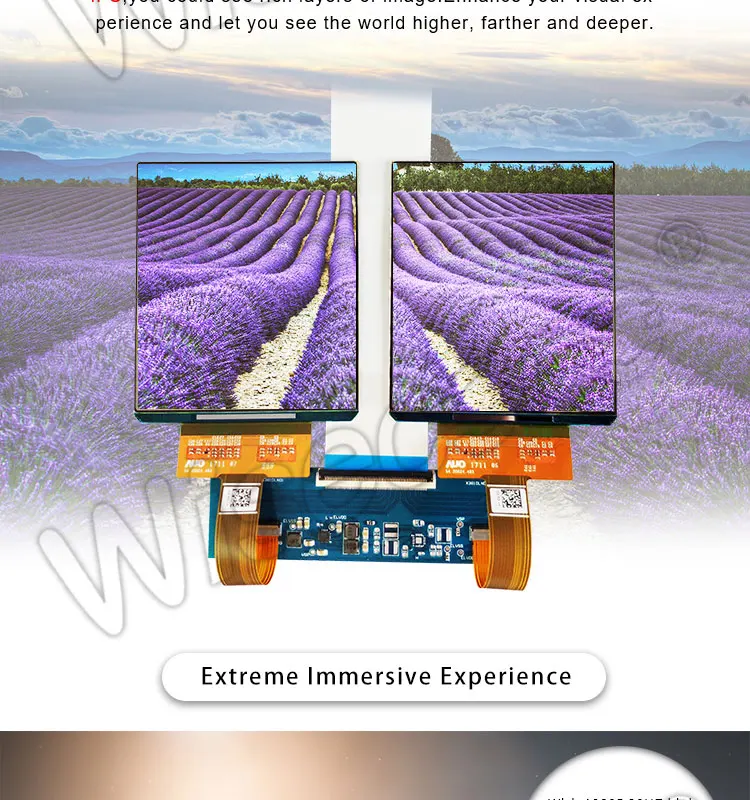 500 Nits Mipi Interface Square Oled Micro Display Driver Board