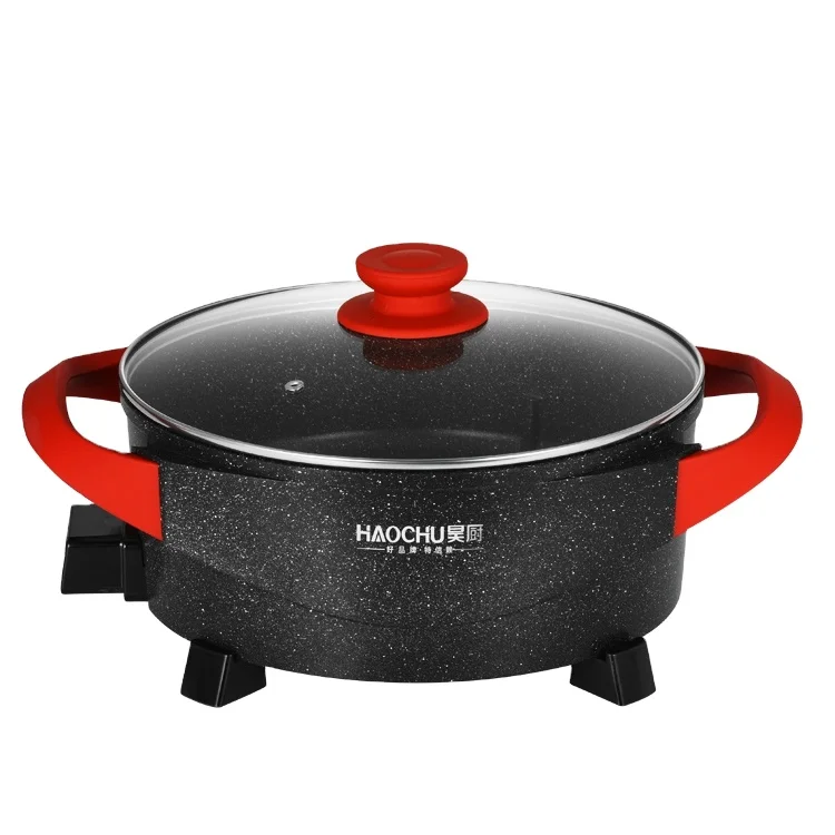 
High quality Home use nonstick pot aluminium Round soup electric pot 