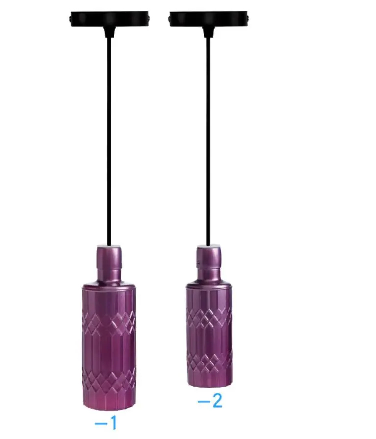 Modern purple pendant lamp unique Iron luxury design chandeliers pendant lights