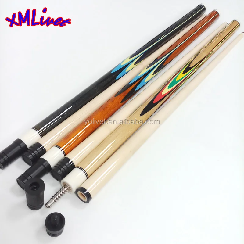 Xmlivet Korea Style Pool Carom Cues Colorful Decal 12mm Carom Billiards