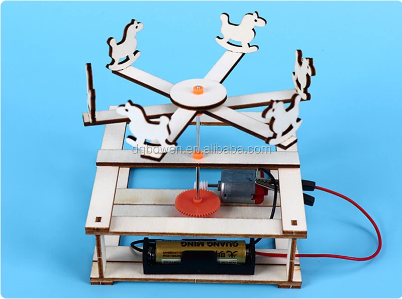 Creative Selbermachen Karussell Kinder Elektrisch Pysisch Wissenschaft Lern Toys 