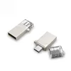 Bulk Multifunction OEM Metal Key Chain OTG Usb Cable Smartphone Mini Swivel Flash Drive Two Way Micro Usb Otg Disk 8G/16G/32G