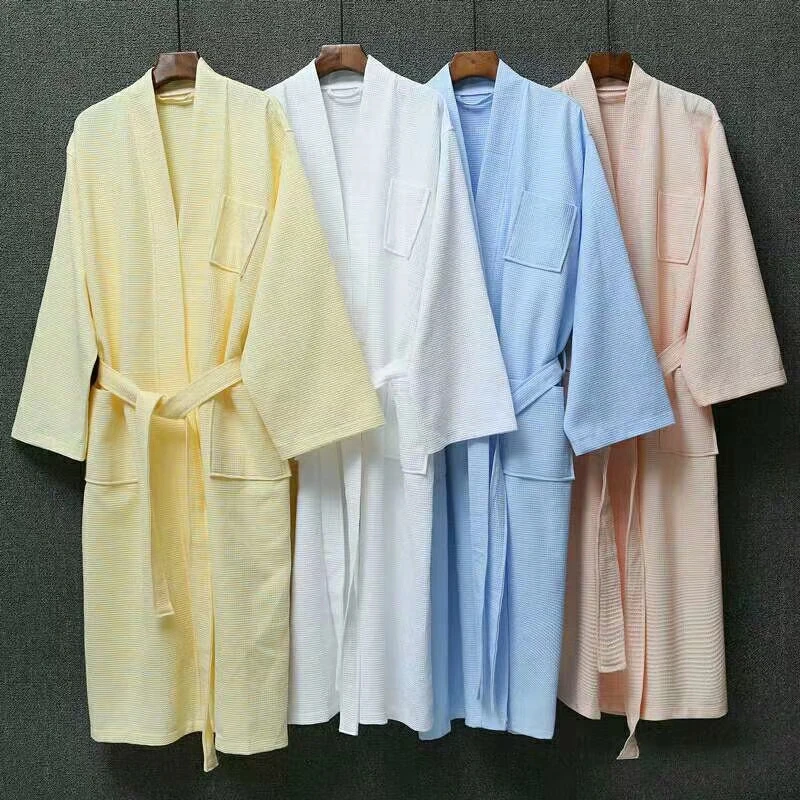 Халат вафельный кимоно
