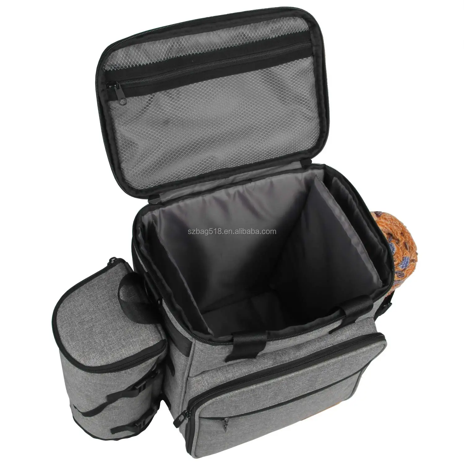 Oem Factory Premium Travel Dog Food Carrier Bag Set Tote Organizer Pet